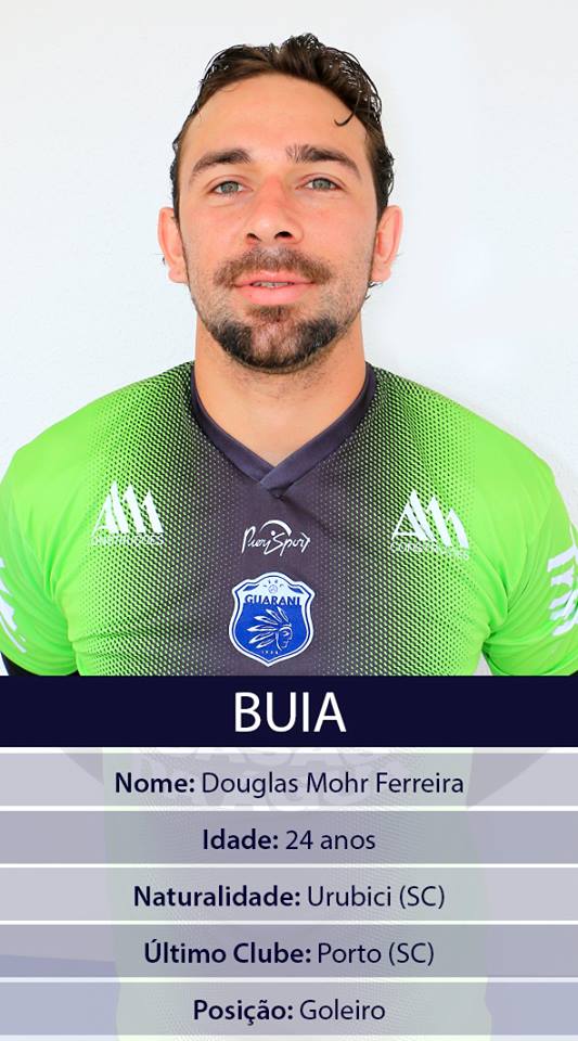 Douglas vai defender o Guarani-SC no Catarinense!