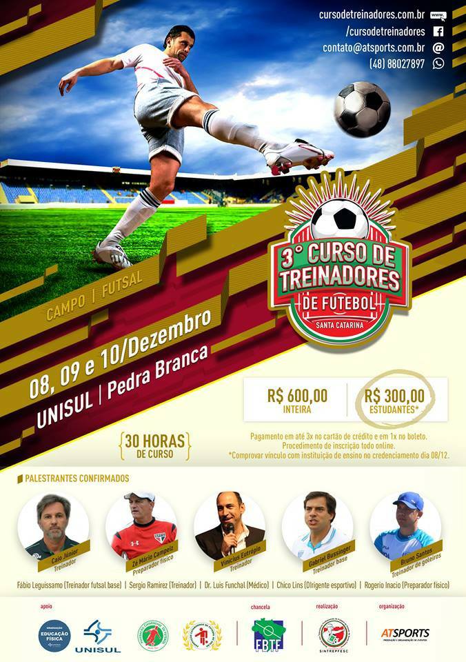 3° Curso de Treinadores de Santa Catarina!
