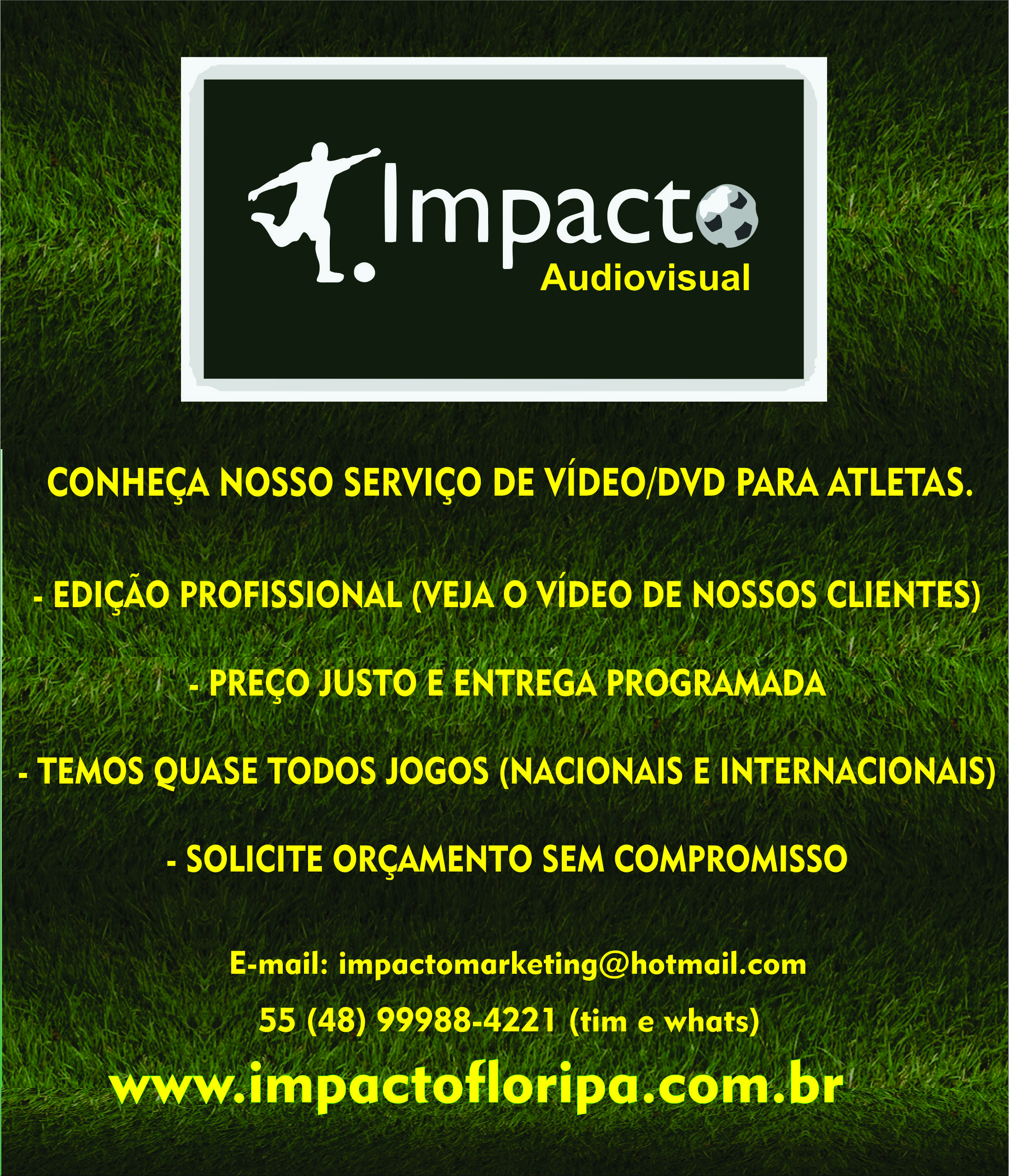 Novidade! Conheça nosso serviço de edição de Vídeo/DVD para atletas profissionais! 