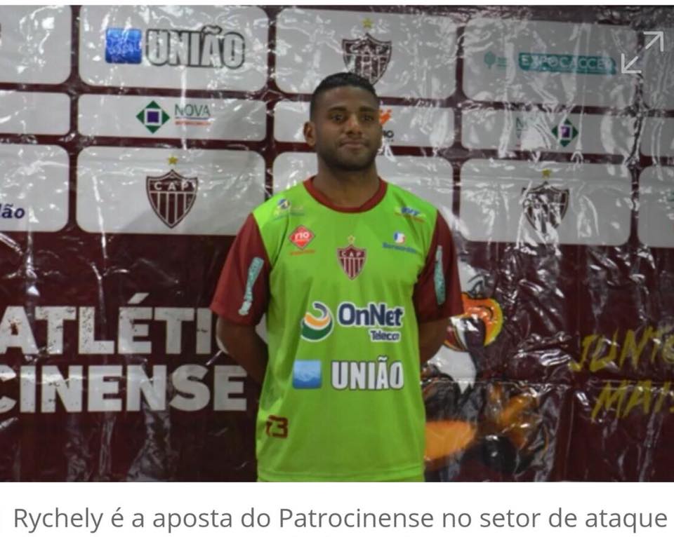 Reforço!!! Atacante - Rychely vai jogar o mineiro 2018. 
