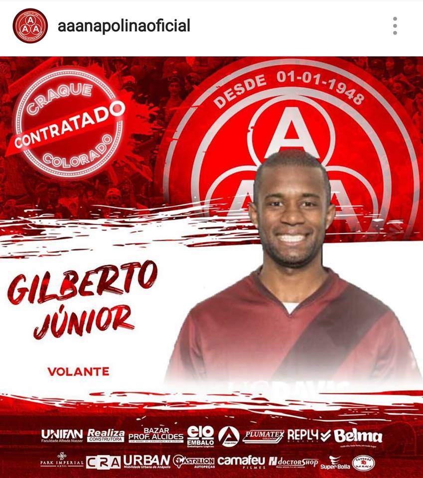 Reforço!!! Gilberto Volante volta ao Brasil para jogar o Goiano.