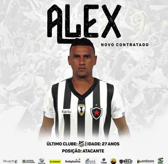 Reforço!!! Alex dos Santos vai defender o Botafogo-PB