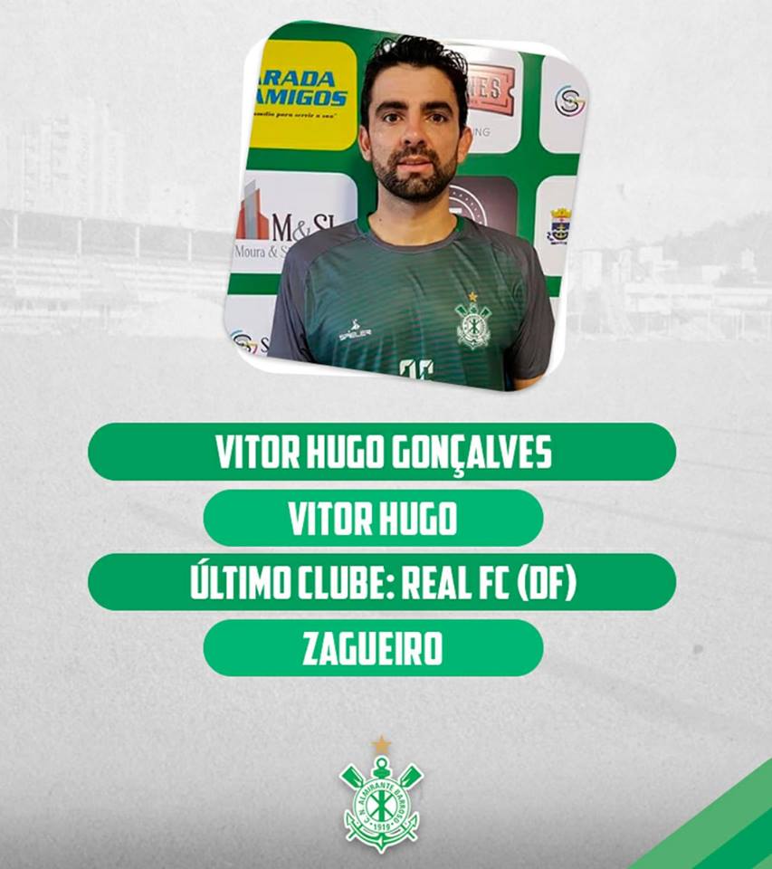 Reforço!!! Zagueirão Vitor Hugo acerta com Almirante Barroso-SC