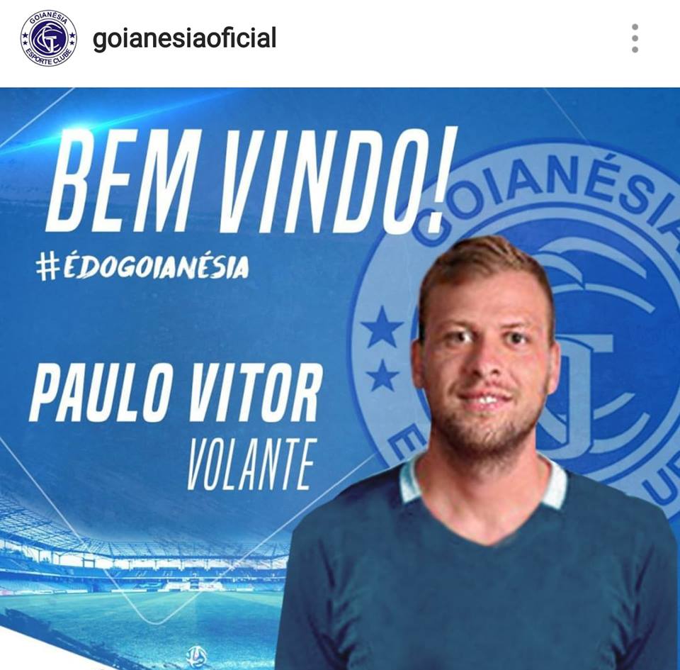 Reforço!!! Paulo Vitor - Volante Impacto acerta no Goianésia-GO