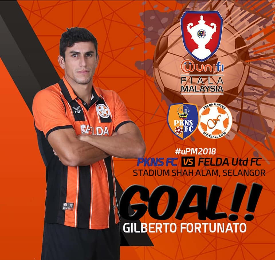 Tem Gol!!! Gilberto marcou pelo Felda United na Malaysia