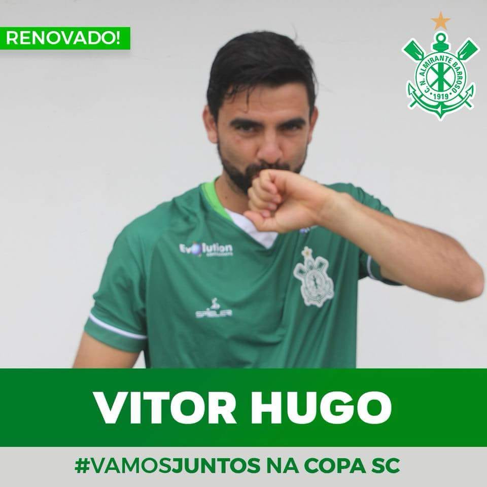 Contrato Renovado! Vitor Hugo no Almirante Barroso-SC