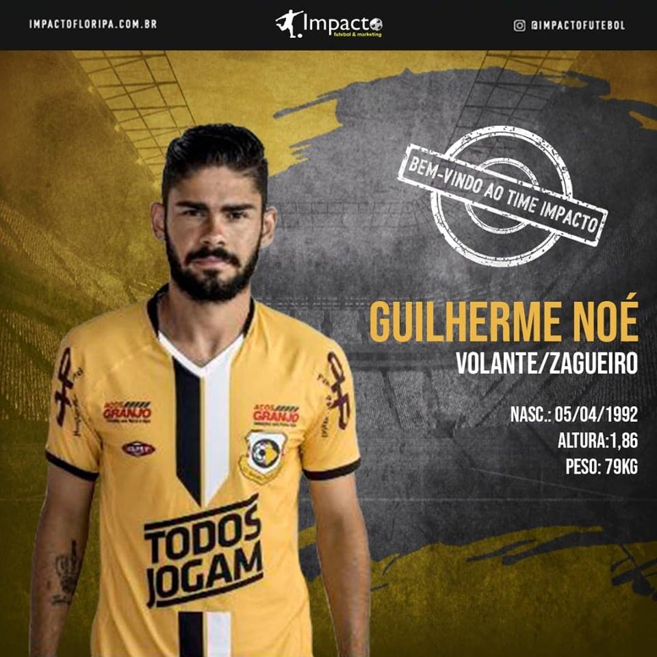 Novo atleta Impacto!!! Guilherme Noé - Volante e Zagueiro