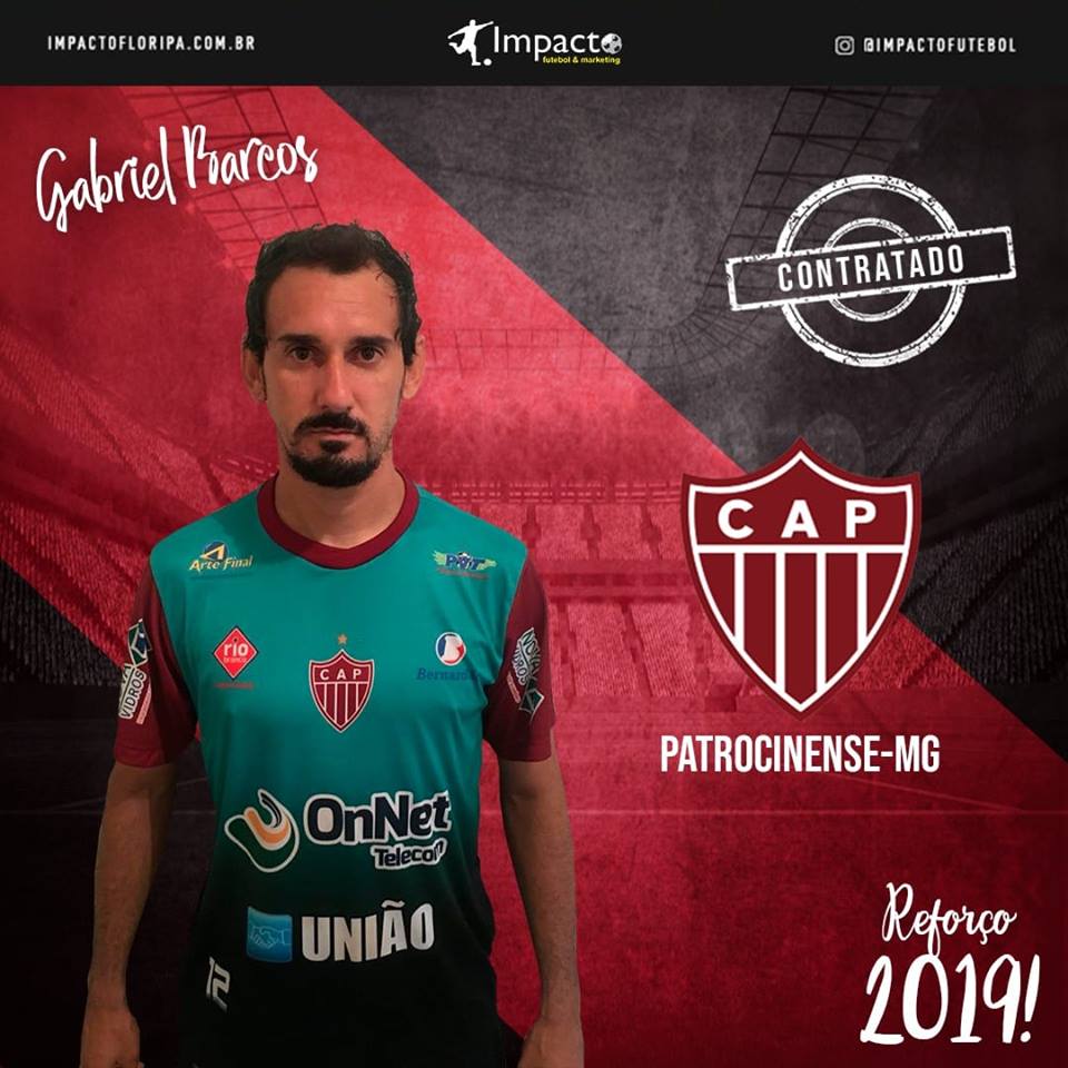 Reforço 2019!!! Gabriel Barcos Centroavante no Patrocinense-MG