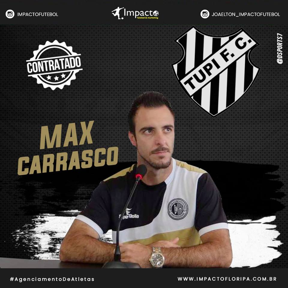 Reforço 2019!!! Max Carrasco acerta com Tupi-MG