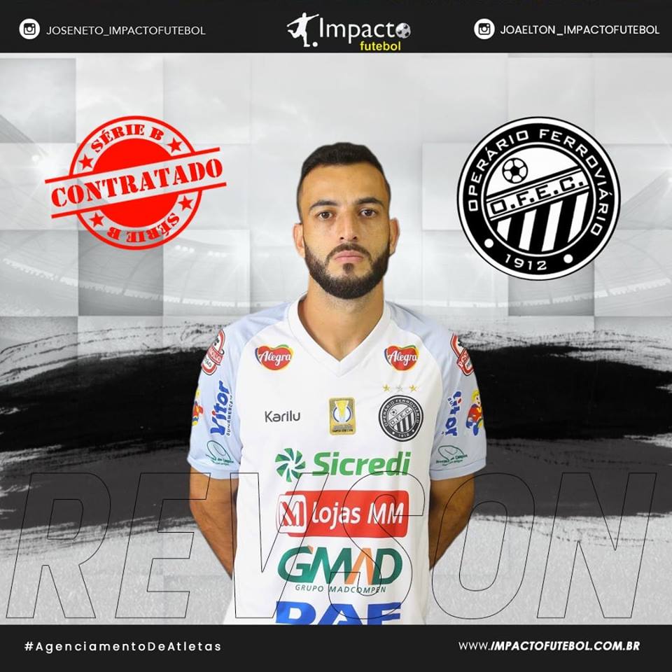 Reforço 2019! Revson assina com Operário-PR - Série B