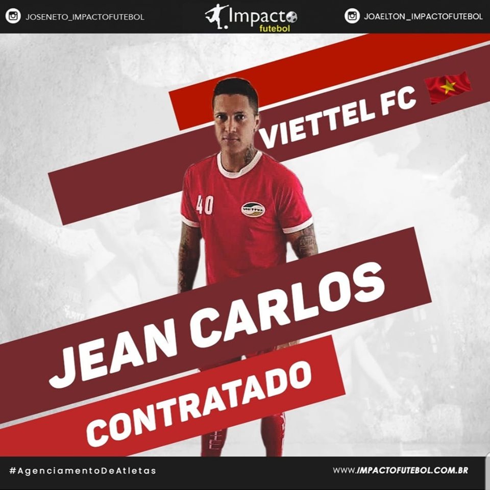 Negócio Internacional! Jean Carlos assina com Viettel da Ásia