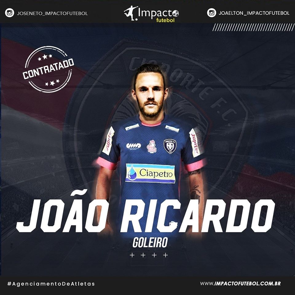Reforço 2020!!! João Ricardo é o novo goleiro do Cianorte-PR