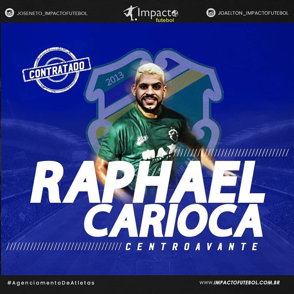 Reforço 2020! Artilheiro Raphael Carioca é do Altos-PI