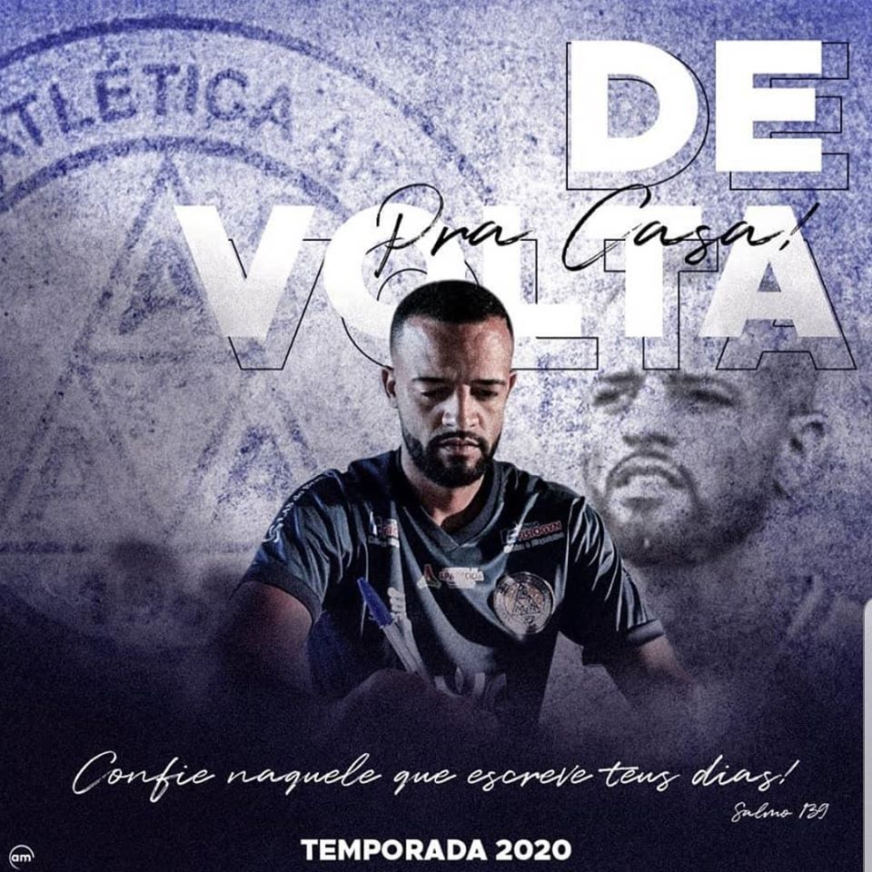 Reforço 2020! Helder esta de volta ao Aparecidense-GO