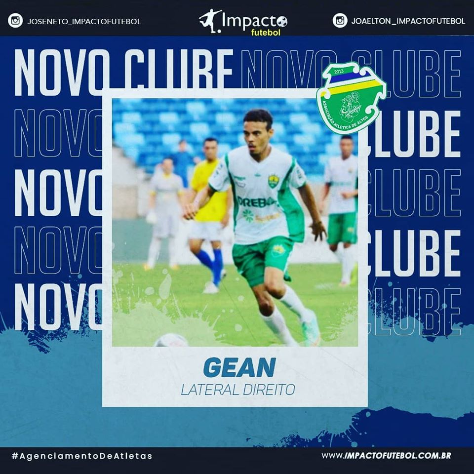 Reforço 2020! Altos-PI apresenta Gean - Lateral Direito