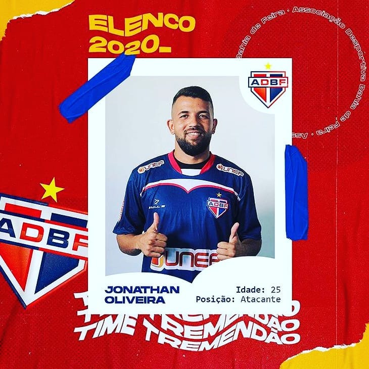 Reforço 2020! Jonathan fecha com Bahia de Feira-BA