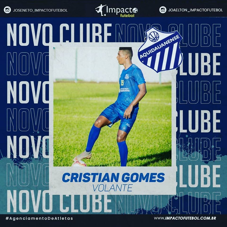Reforço 2020! Cristian Gomes assina no Aquidauanense-MS