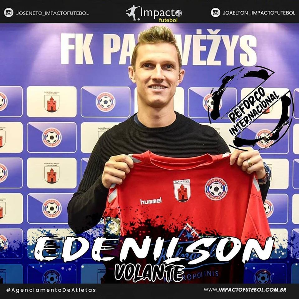 Negócio Internacional! FK Penevezys apresenta Edenilson