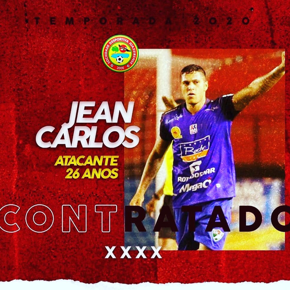 Reforço 2020! Jean Carlos fecha com Juazeirense-BA