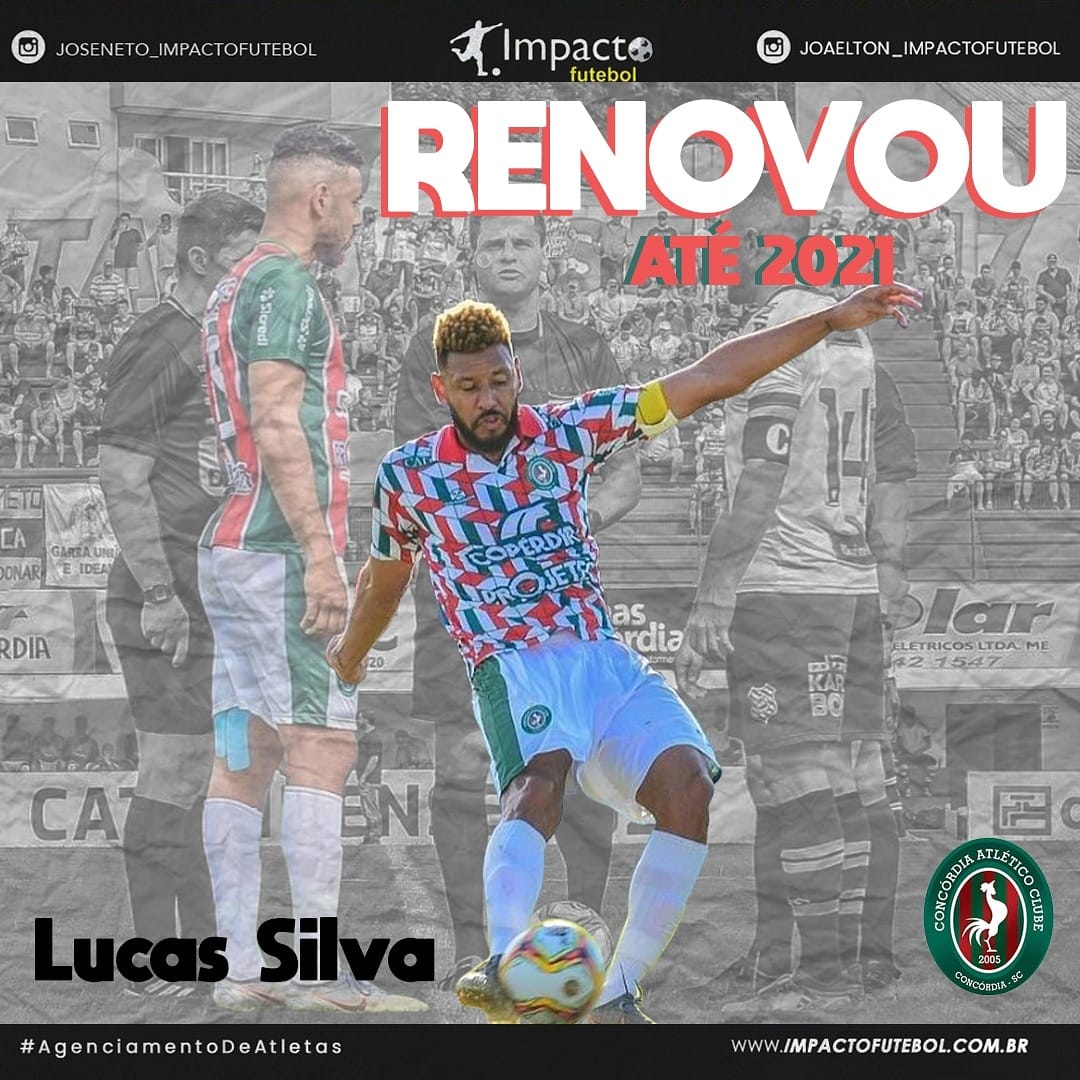 Renovação de Contrato! Lucas Silva renova com Concórdia-SC