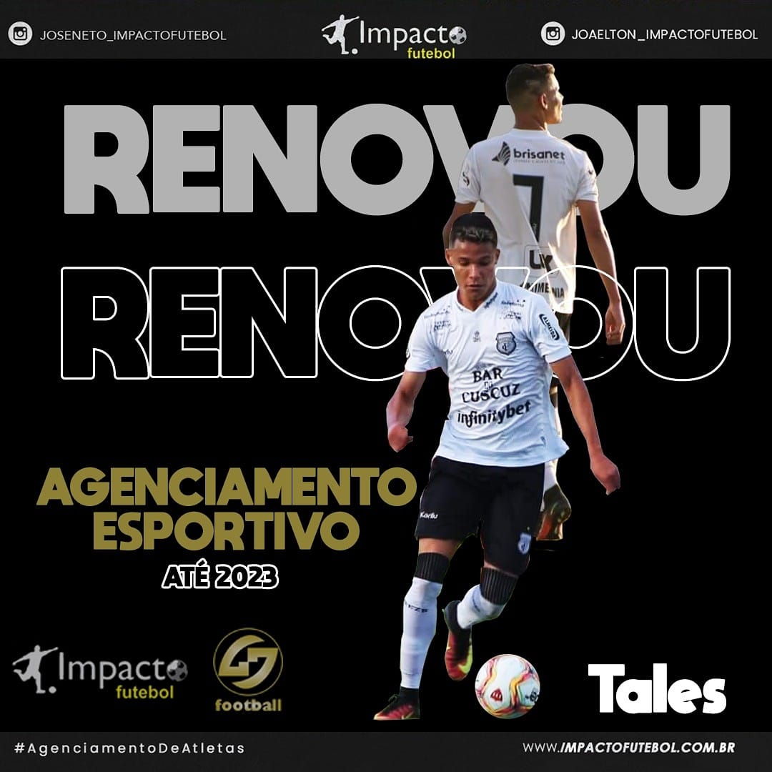 Contrato de Agenciamento Renovado! Tales é Impacto e G7