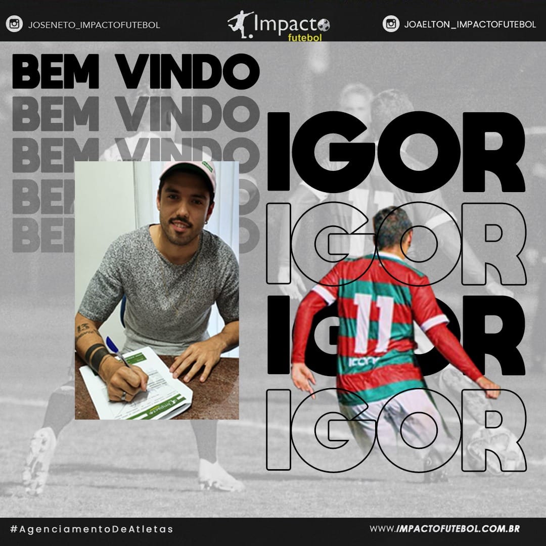 Novo atleta Impacto!!! Igor - Lateral e Winger - Comunitário