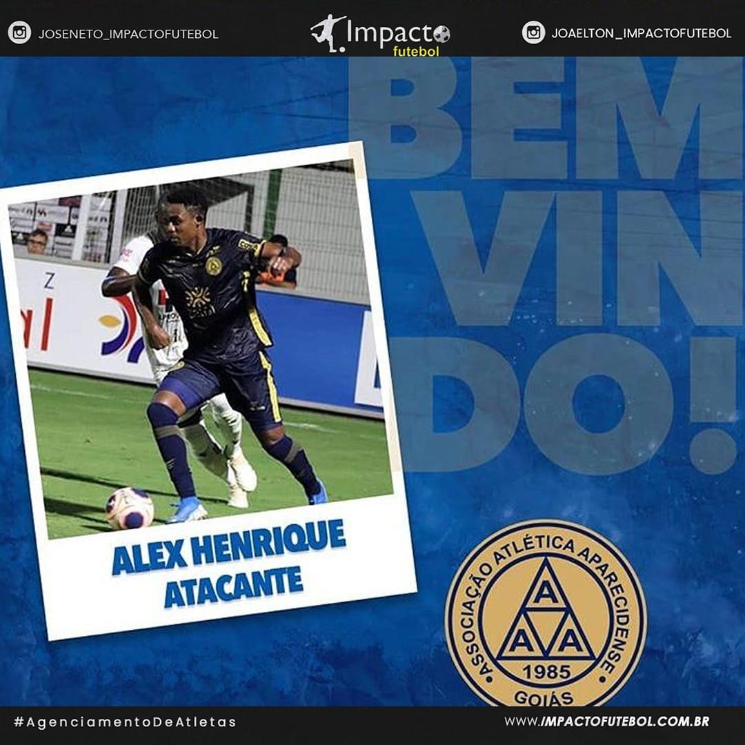 Negócio Fechado! Alex Henrique volta para o Aparecidense-GO