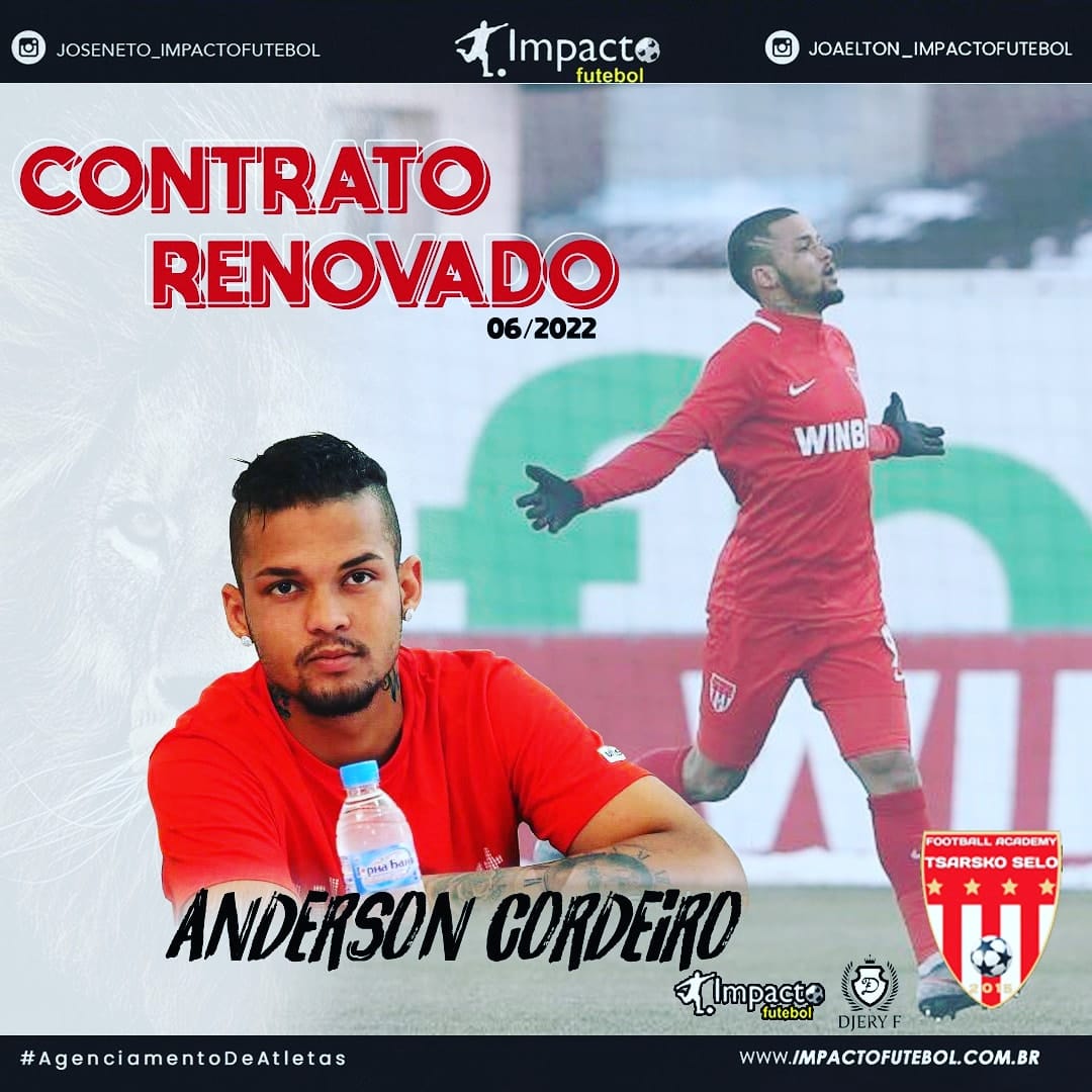 Renovação de Contrato! Anderson Cordeiro na Bulgária