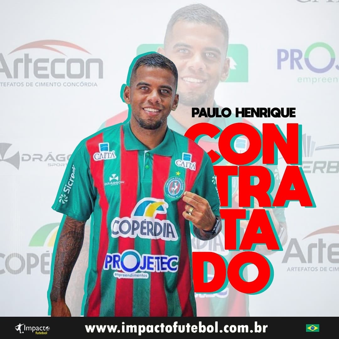 Reforço 2021! Paulo Henrique fecha no Concórdia-SC
