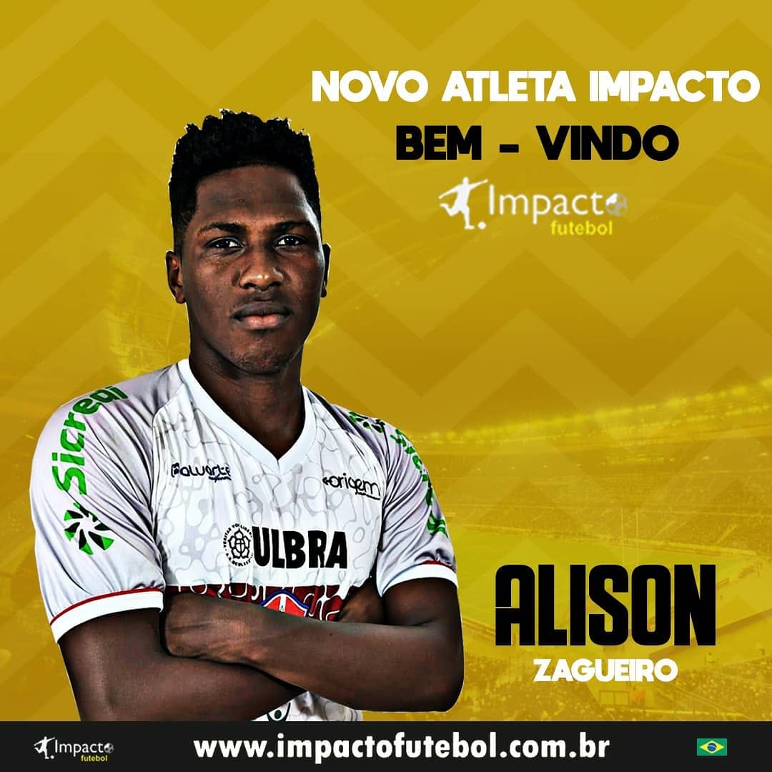 Novo atleta Impacto!!! Alison - Zagueiro de 22 anos