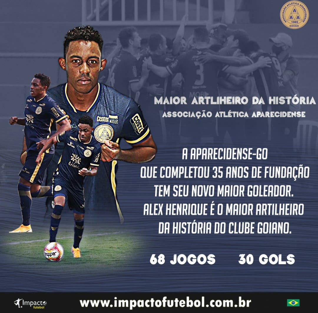 Alex Henrique maior Artilheiro da História - Aparecidense-GO