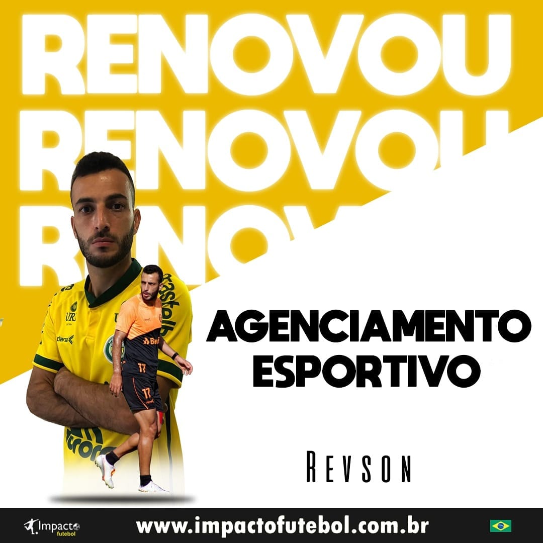 Renovação de Agenciamento! Revson é Impacto por mais 3 anos