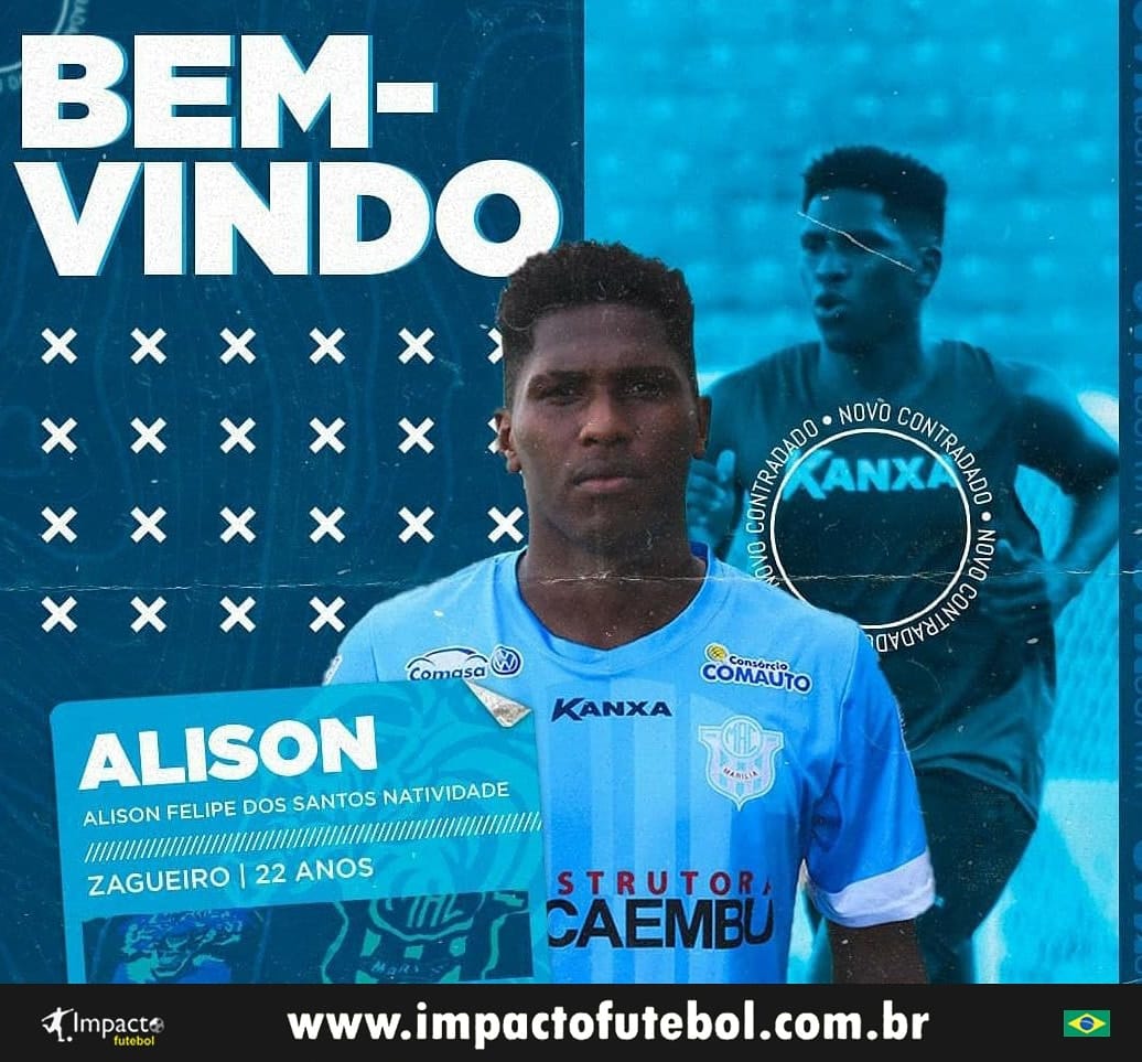 Reforço 2021! Alisson (Zagueiro) fecha com Marília-SP