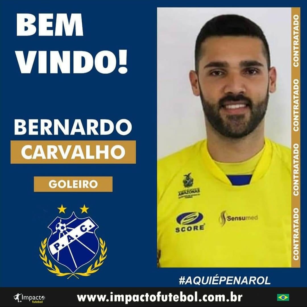 Reforço 2021! Goleiro Bernardo fecha com Penarol-AM