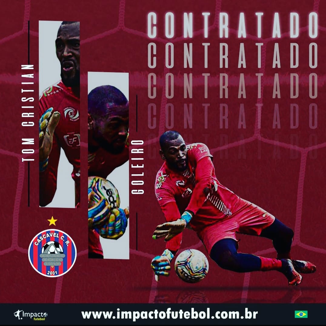 Reforço 2021! Goleiro Tom vai jogar o Paranaense 2021
