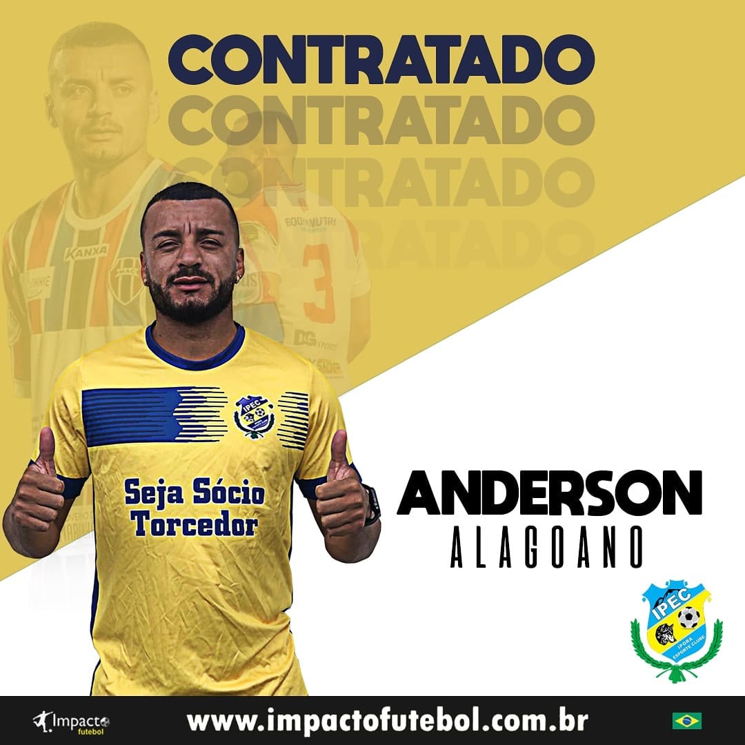 Reforço 2021! Anderson Alagoano (Zagueiro) é do Ipora-GO