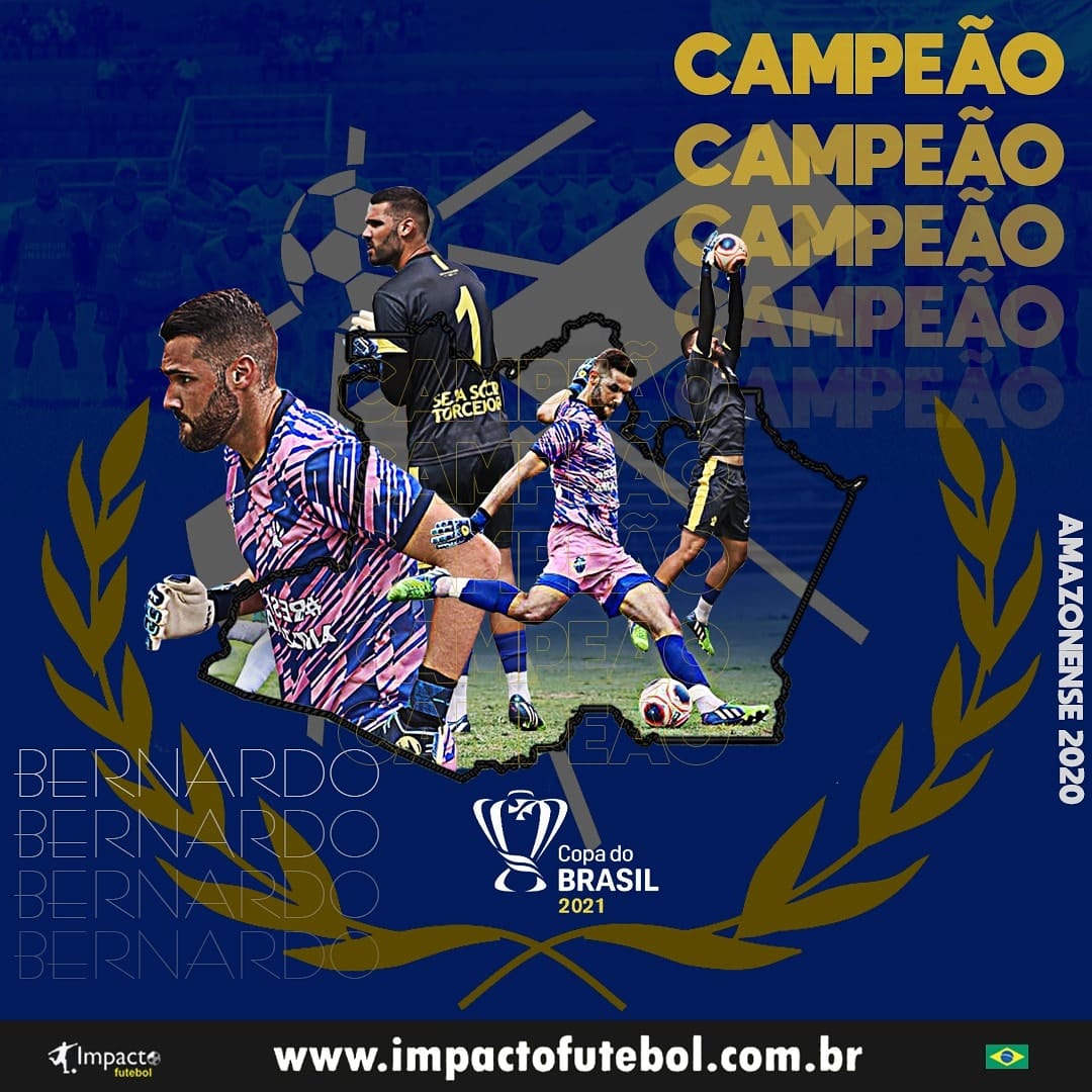 É Campeão! Atleta Impacto - Bernardo (Goleiro) levanta a taça