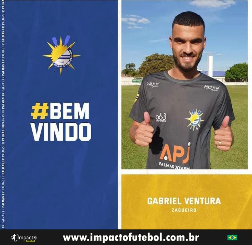 Reforço 2021! Gabriel Ventura (Zagueiro) fecha com Palmas-TO