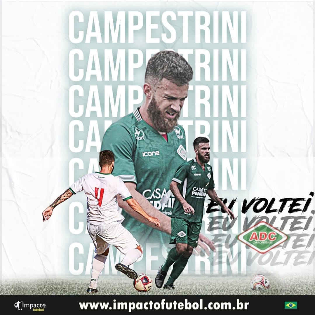 Reforço 2021! João Campestrini volta para a Cabofriense-RJ