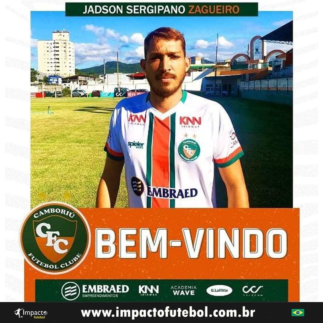 Reforço 2021! Jadson Sergipano vai defender Camboriú-SC