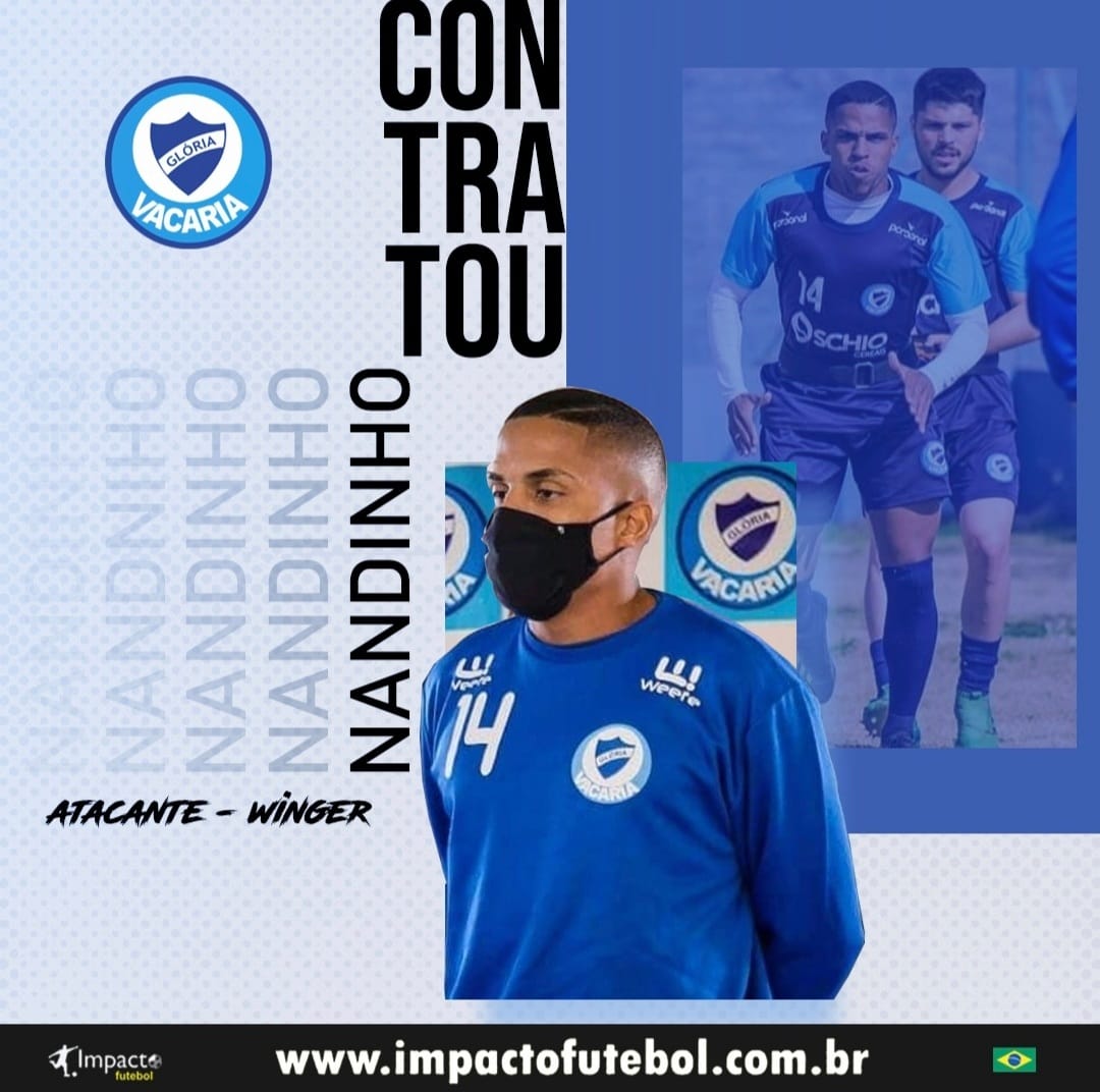 Reforço 2021! Nandinho reforça o Gloria de Vacaria-RS
