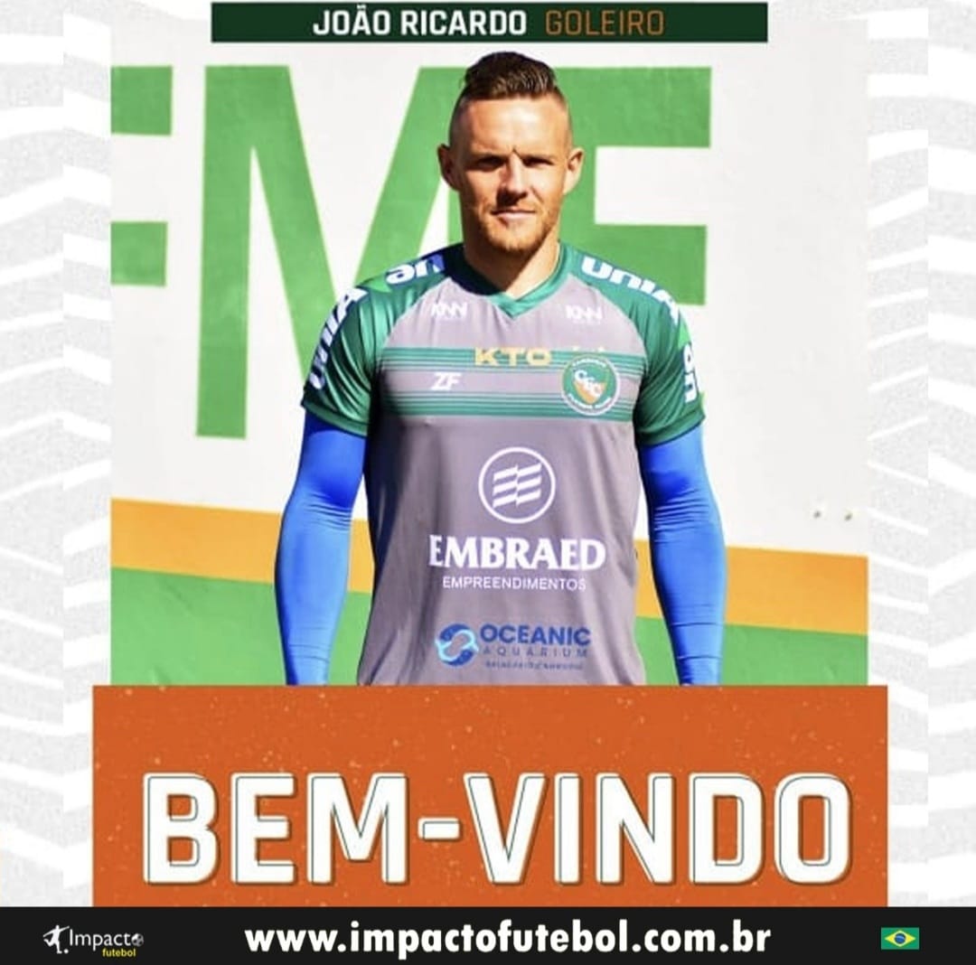 Reforço 2021! João Ricardo - Goleiro é do Camboriú-SC