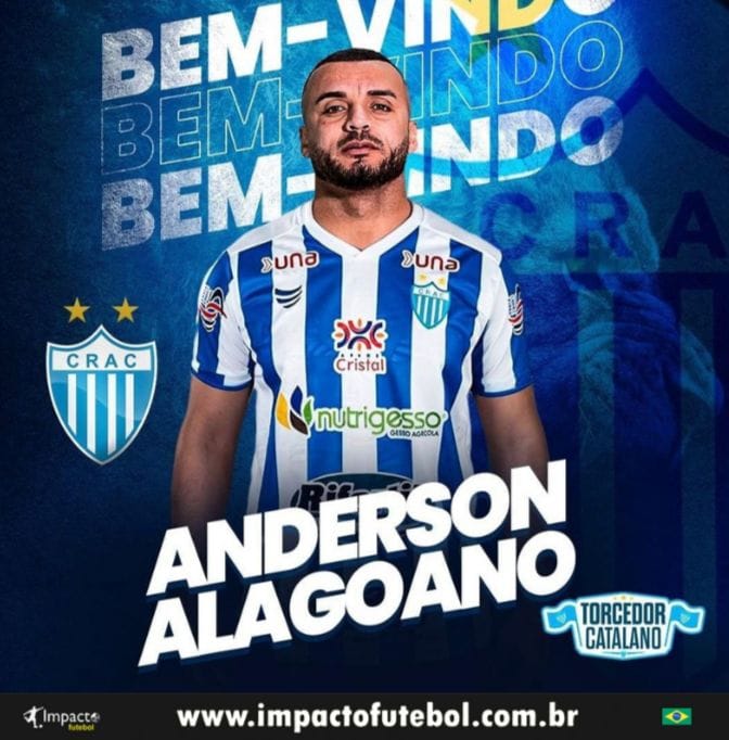Reforço 2022! Anderson Alagoano assina com Crac-GO