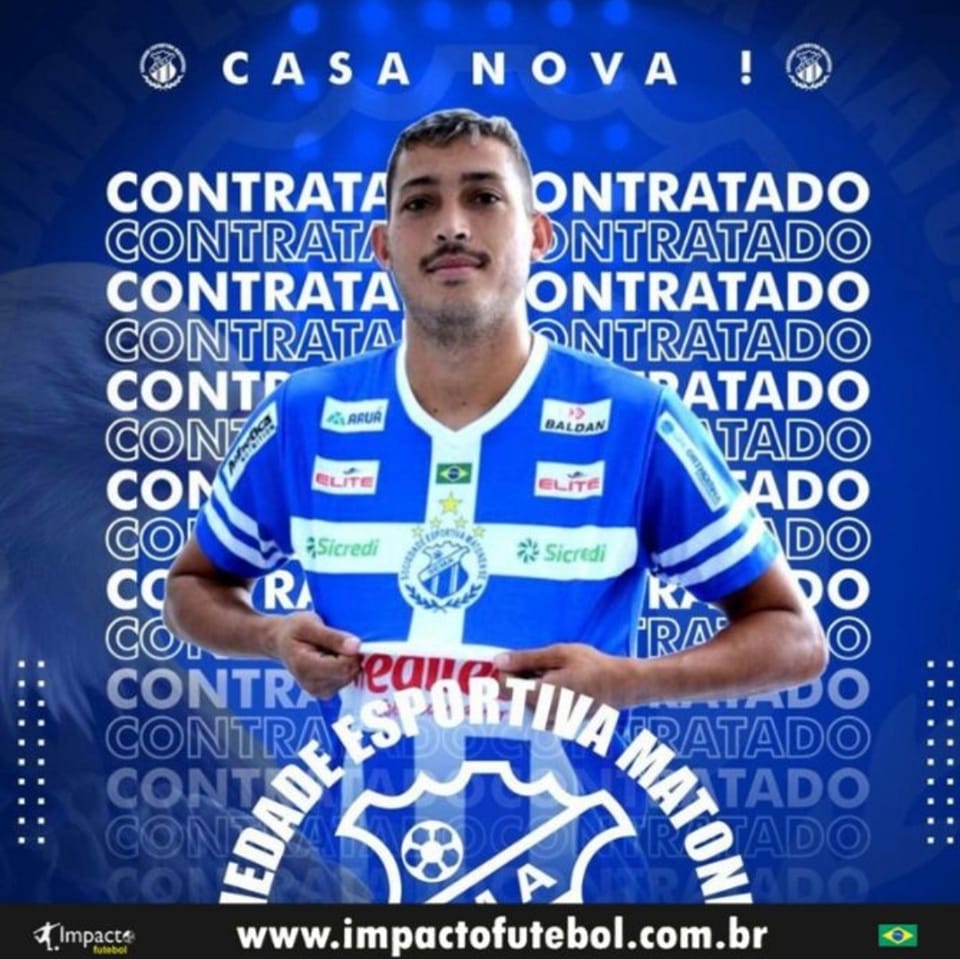 Reforço 2022! Jadson Sergipano acerta com a Matonense-SP 