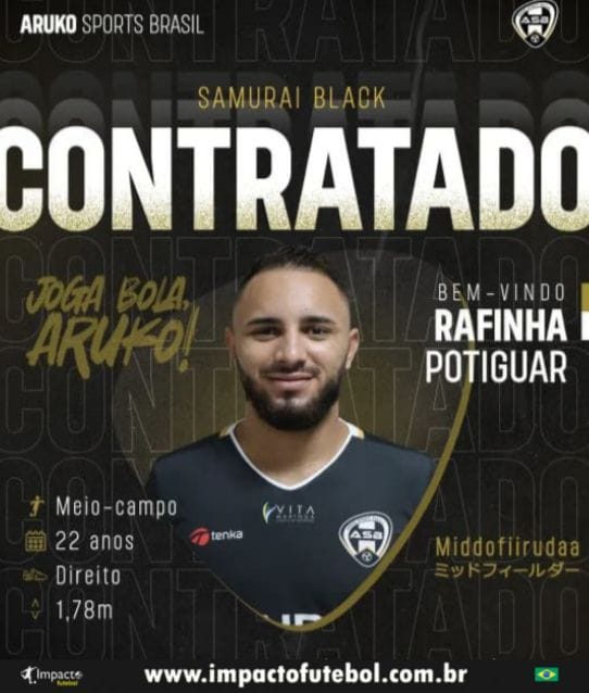 Reforço! Rafael Potiguar joga o Acesso PR pelo Aruko-PR
