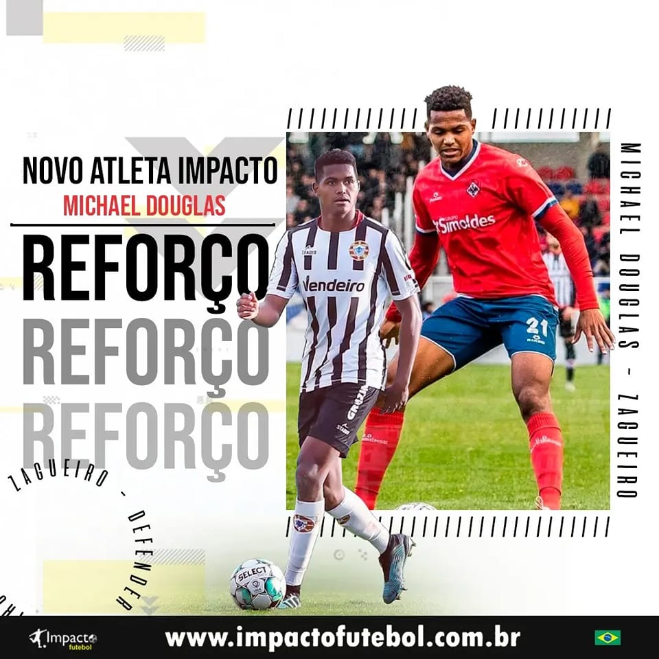 Novo atleta Impacto! Michael Douglas (Zagueiro)