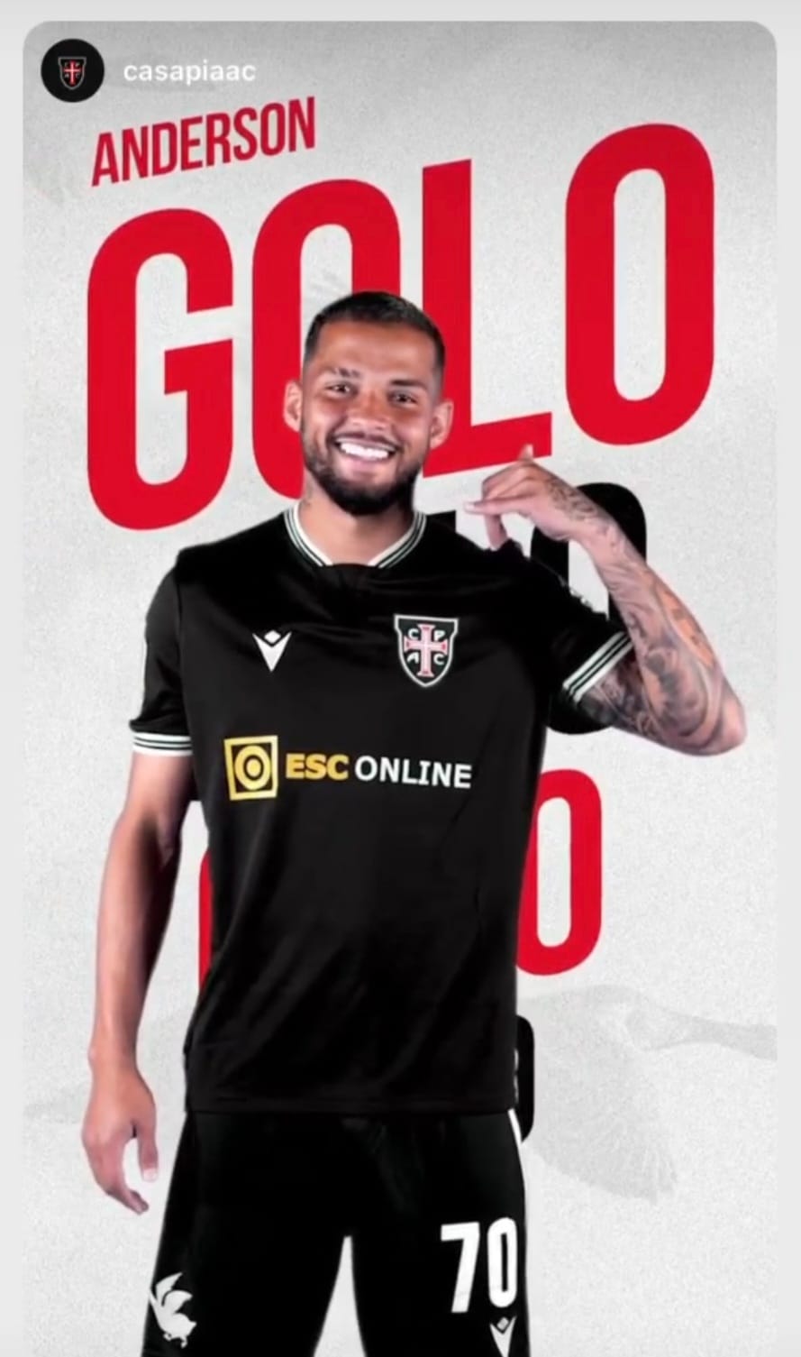 Tem Gol!!! Anderson Cordeiro em Portugal!