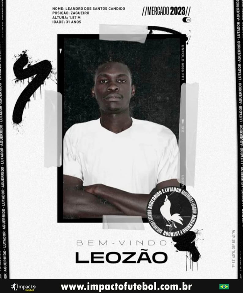 Negócio Fechado! Leozão (Zagueiro) vai defender o Treze-PB
