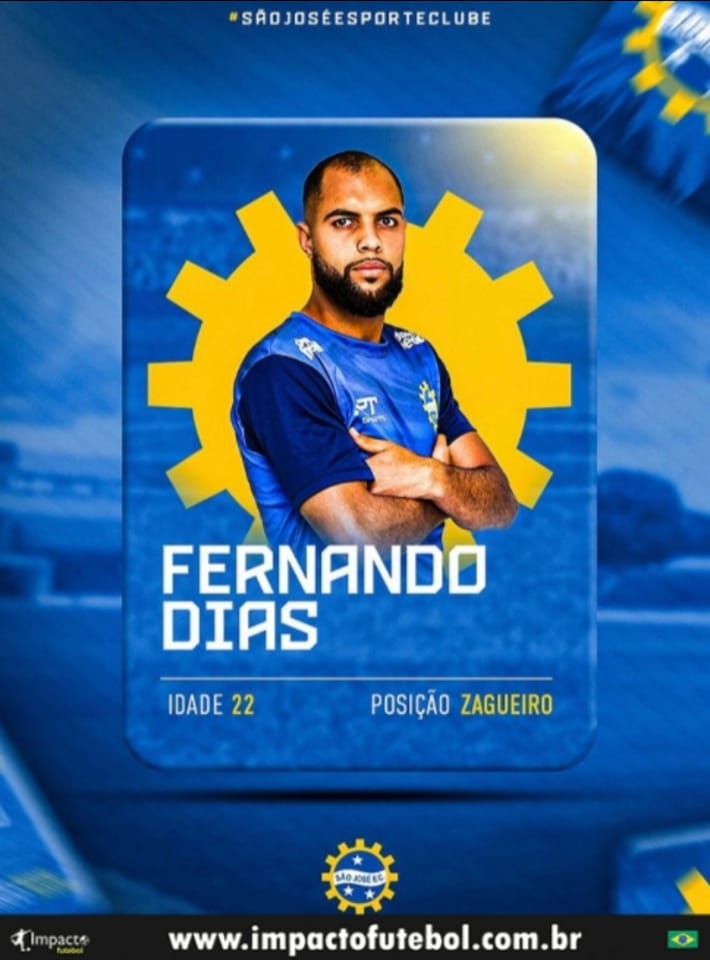 Negocio Fechado! Fernando (Zagueiro) é do São José-SP