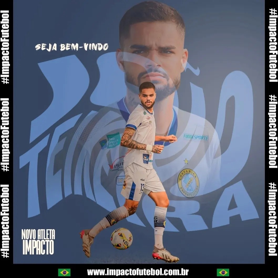 Novo atleta Impacto! Joao Teixeira (Zagueiro Canhoto)